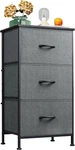 Dresser With 3 Drawers, Fabric Nightstand, Organizer Unit, Storage For. Fixed Price $57.99.