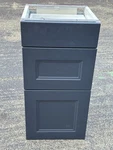Ikea Sektion 15X14 3/4X30 Base Cabinet W/ Maximera Drawers & Axstad Blue Fronts. Fixed Price $200.00.
