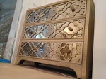 Hooker Furniture Sanctuary 3-DRAWER Fretwork Chest Pearl Essence. Fixed Price $380.00.