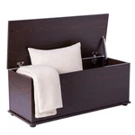 Basicwise Wooden End Of Bed Storage Chest With Hinged Lid - Scratch & Dent. Fixed Price $184.03.