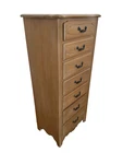 Vintage Ethan Allen Lingerie Dresser Chest Light Cherry Seven Drawers. Fixed Price $1436.00.