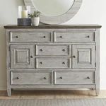 Liberty Furniture Industries Heartland 2 Door Drawer Chesser, W60 X D18 H41,. Fixed Price $2344.99.