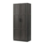 Pemberly Row Engineered Storage Cabinet Dark Wood/graphite Black. Fixed Price $219.00.