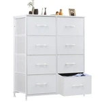 Chest Organizer Drawer Fabric Storage Tower White CAB-8BC-V2-WT Sweetcrispy. Fixed Price $66.99.