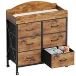 Organize Baby Essentials And Change Diapers - 6 Drawer Dresser With Pad. Fixed Price $209.99.