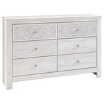 Signature Design By Ashley Paxberry 6 Drawer Dresser In Whitewash. Fixed Price $519.24.