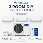 Mrcool Diy 5TH Gen 3 Zone Mini Split Ac Heat Pump System. Fixed Price $4968.00.