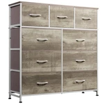 Wlive 9-DRAWER Dresser, Fabric Storage Tower For Bedroom, Drawers, Greige. Fixed Price $134.49.