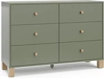 California 6-DRAWER Double Dresser (olive With Driftwood) Greenguard Gold Cert. Fixed Price $719.99.