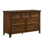 Pemberly 7-DRAWER Transitional Birch Veneer Wood Dresser In Brown. Fixed Price $892.04.
