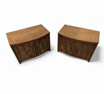 Mid-century Modern Lane Pueblo Brutalist Nightstands Set Of 2. Fixed Price $1495.00.