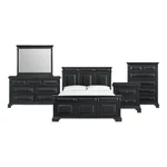 Picket House Furnishings Sumner King Panel 5PC Bedroom Set Black. Fixed Price $1811.63.