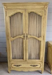 Vintage Davis Cabinet Co. Armoire - French Provincial Solid Wood. Fixed Price $1000.00.