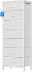 Furnulem White 11.4"D X 15.8"W 47.5"H (7 Drawers),. Fixed Price $121.23.