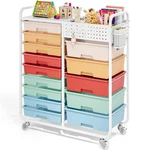 Apexchaser Rolling Storage Cart Drawer Organizer Rainbow TR1214. Fixed Price $179.99.