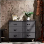 Jhk Nightstand 6 Fabric Drawers Bedroom Bedside Storage Table Cabinet. Fixed Price $55.99.