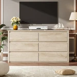 Garvee 6 Dresser For Bedroom, Wide Wood Chest Of Drawers Cabinet Storage. Fixed Price $147.59.