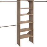 Closetmaid Suitesymphony Wood Organizer Starter Kit With Tower And 3 Hang. Fixed Price $304.77.