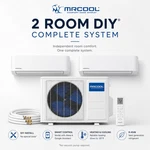 Mrcool Diy 5TH Gen 2 Zone Mini Split Ac Heat Pump System. Fixed Price $3470.00.