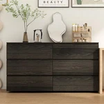 Brown Grain 6 59 In. Wooden Chest Of Drawers, Dresser, Storage Ca. Fixed Price $249.99.
