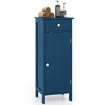 Costway Bathroom Floor Cabinet Storage Organizer Free-standing W/ Drawer Grey. Fixed Price $74.99.