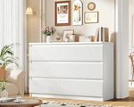 Jocoevol Model 0818 Fluted Dresser 6 Drawer Pure White 47.3. Fixed Price $259.99.