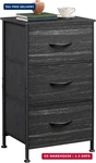 Wlive Nightstand With 3 Drawers, Fabric Dresser, Organizer Unit, Storage. Fixed Price $62.39.