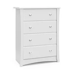 Dresser Drawer Chest White 17.1 X 31 40 Storkcraft Crescent Greenguard. Fixed Price $299.99.