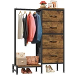 Higdbfe Dresser With Hanging Rack, 4 Drawers Small Closet For Bedroom, Revers.... Fixed Price $81.99.