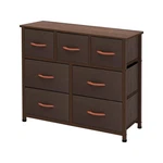AZL1 Life Concept Storage Organizer 7-DRAWER Closet Shelves Sturdy Frame Coffee. Fixed Price $138.31.