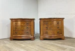 Thomasville Furniture British Gentry Bedside Chests With Marble Top. Fixed Price $2499.00.