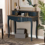 Baxton Studio Celestine French Provincial Blue Spruce Finished Wood Accent Writi. Fixed Price $498.45.