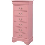 Glory Furniture Louis Phillipe 7 Drawer Lingerie Chest Pink. Fixed Price $375.99.