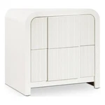 Meridian Furniture Fluted Cream Night Stand. Fixed Price $498.33.