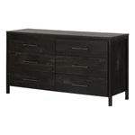 South Shore Gravity 6-DRAWER Dresser Rubbed Black. Fixed Price $377.76.