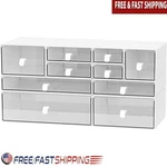 10 Drawer Storage Organizer Stackable Makeup Art Supplies Office New. Fixed Price $49.39.