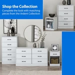 New Mainstays Ardent 6 Drawer Dresser, 53.75" Wide, White. Fixed Price $218.88.