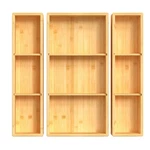 Dujen Bamboo Drawer Organizer 12.5X6.2 & Pieces 12.5X3.1,. Fixed Price $27.46.
