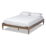 Baxton Studio Laure Mid-century Wood Platform Full Bed In Weathered Gray. Fixed Price $176.99.