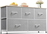 Wlive For Bedroom With 5 Drawers, Wide Chest Of Fabric Dresser,. Fixed Price $83.09.