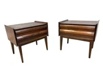 Mid-century Modern Lane 1ST Edition Walnut Nightstands Set Of 2. Fixed Price $1995.00.