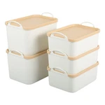 Anminy 5PCS Plastic Storage Bins Containers Lids Large Organization. Fixed Price $62.74.