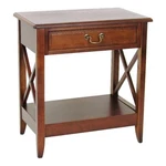 Benjara Transitional Style Nightstand With 1 Drawer X Shape Sides- Brown. Fixed Price $530.99.