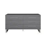 Modrest Splendor - Grey High Gloss Slatted Dresser. Fixed Price $1638.10.