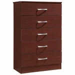 Hodedah 5 Drawer Chest In Mahogany. Fixed Price $240.62.