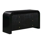 Hump 6 Drawer Black Dresser. Fixed Price $1349.00.