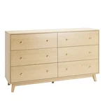 6 Dresser, Wooden Chest Of Drawers With Sliding Anti-tip Device, Mod. Fixed Price $288.20.