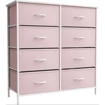 Sorbus Pink Dresser 8-DRAWER Steel Frame Wood Top Fabric Bins Storage Organizer. Fixed Price $97.74.