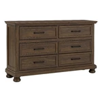 Pemberly Contemporary Brown Distressed Wood 6-DRAWER Dresser. Fixed Price $632.99.