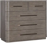 Hooker Furniture 6850-90017 Modern Mood 50"W Drawer Oak Dresser Mink. Fixed Price $1480.00.